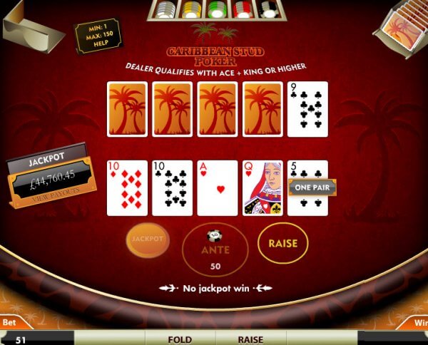 Play Caribbean stud online