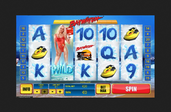 Baywatch Online Slot Symbols
