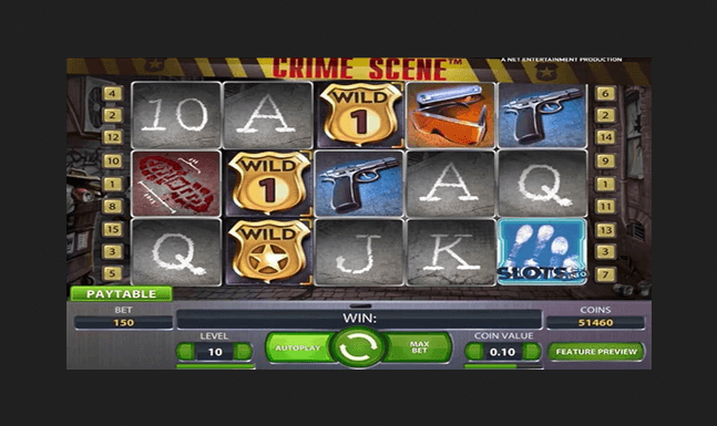 Crime Scene Internet Slot Symbols