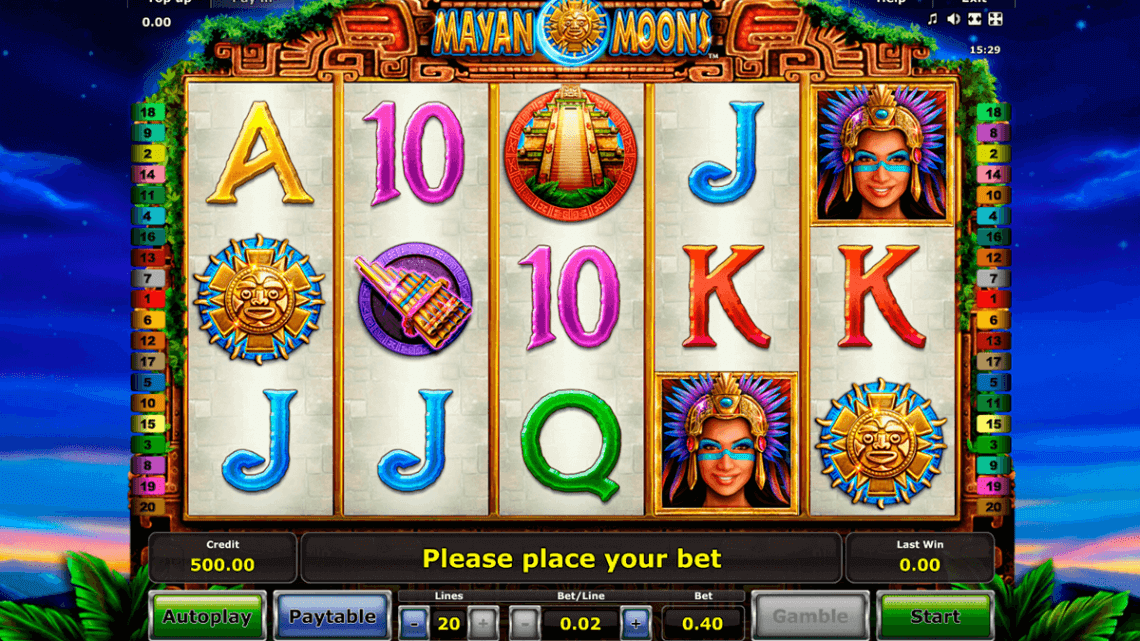 Mayan Moons Novomatic Video Slot Review